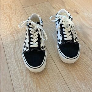 Vans Black & White Checkerboard Low-Top Sneakers